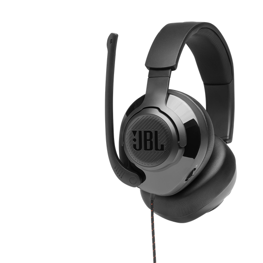 JBL Quantum 300 - Black - Hybrid wired over-ear PC gaming headset with flip-up mic - Detailshot 4 image number null